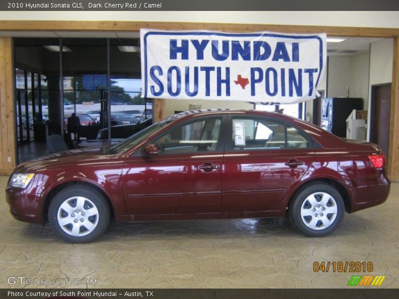 Dark Cherry Red / Camel 2010 Hyundai Sonata GLS