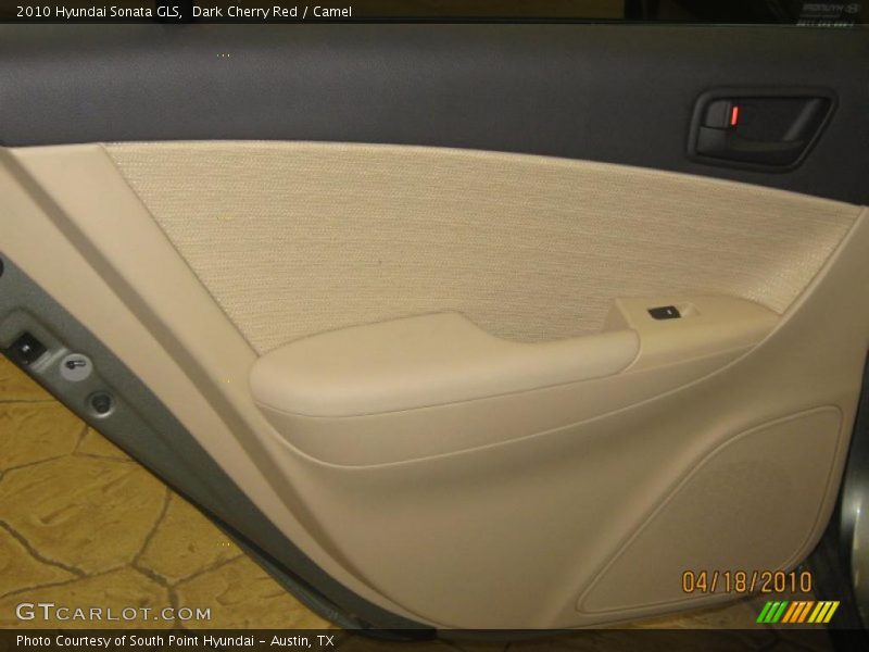 Dark Cherry Red / Camel 2010 Hyundai Sonata GLS