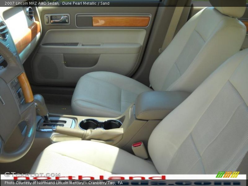 Dune Pearl Metallic / Sand 2007 Lincoln MKZ AWD Sedan