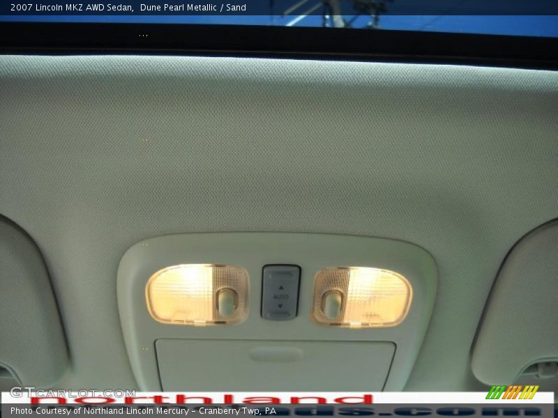 Dune Pearl Metallic / Sand 2007 Lincoln MKZ AWD Sedan