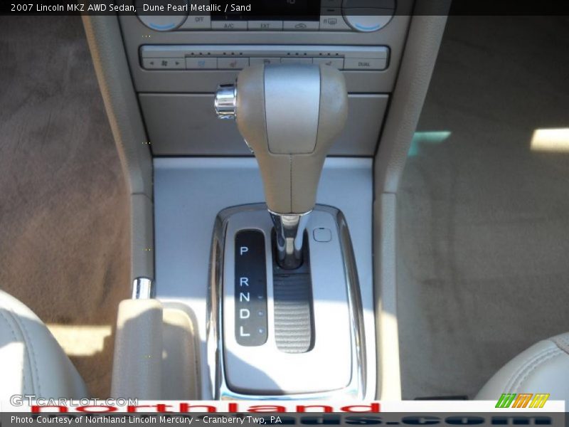 Dune Pearl Metallic / Sand 2007 Lincoln MKZ AWD Sedan