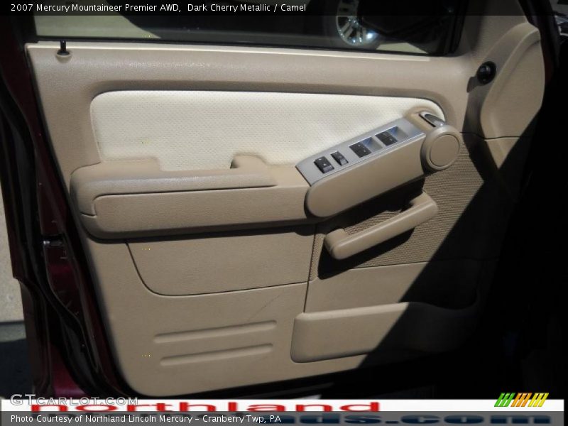 Dark Cherry Metallic / Camel 2007 Mercury Mountaineer Premier AWD