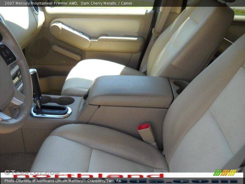 Dark Cherry Metallic / Camel 2007 Mercury Mountaineer Premier AWD