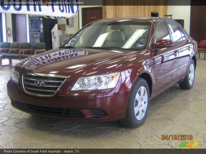 Dark Cherry Red / Camel 2010 Hyundai Sonata GLS