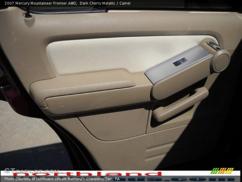 Dark Cherry Metallic / Camel 2007 Mercury Mountaineer Premier AWD