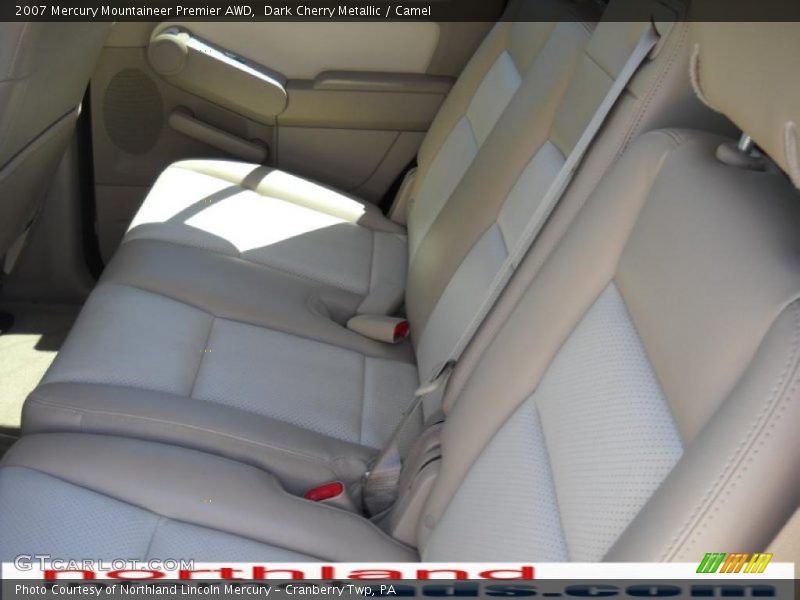 Dark Cherry Metallic / Camel 2007 Mercury Mountaineer Premier AWD