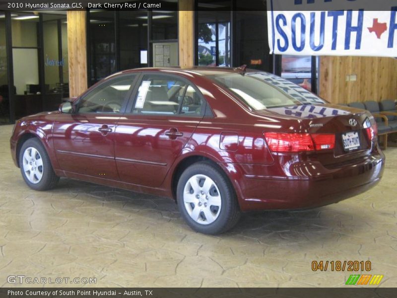 Dark Cherry Red / Camel 2010 Hyundai Sonata GLS