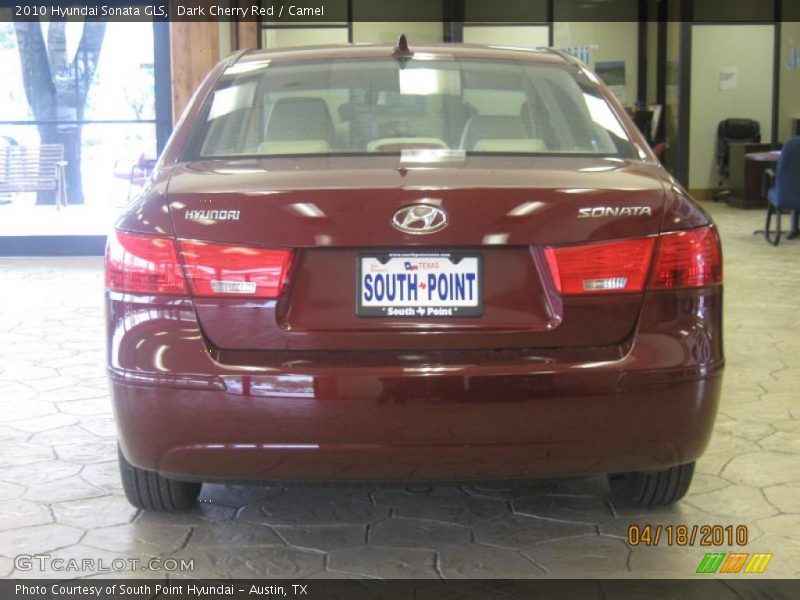 Dark Cherry Red / Camel 2010 Hyundai Sonata GLS