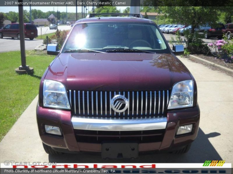 Dark Cherry Metallic / Camel 2007 Mercury Mountaineer Premier AWD