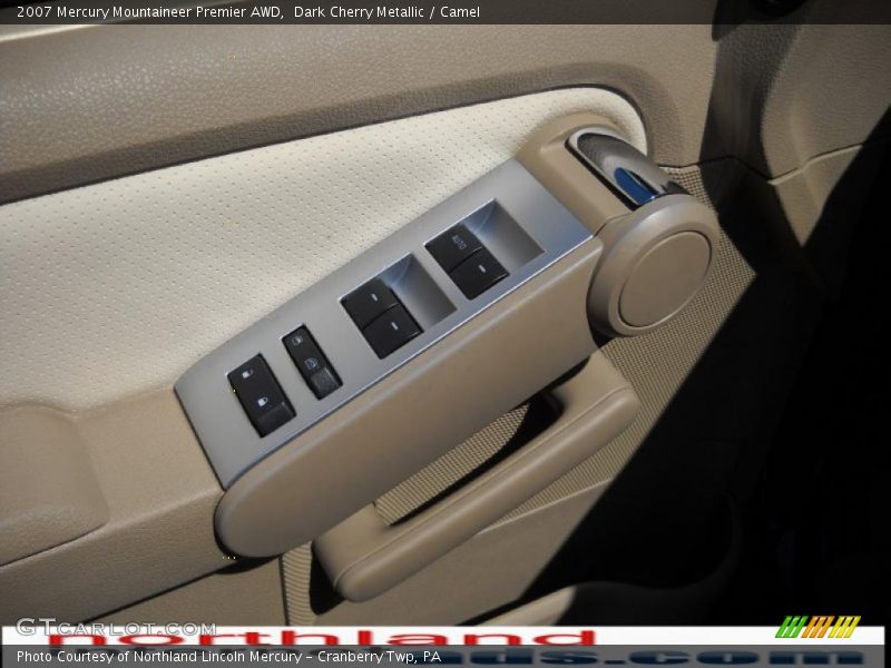 Dark Cherry Metallic / Camel 2007 Mercury Mountaineer Premier AWD