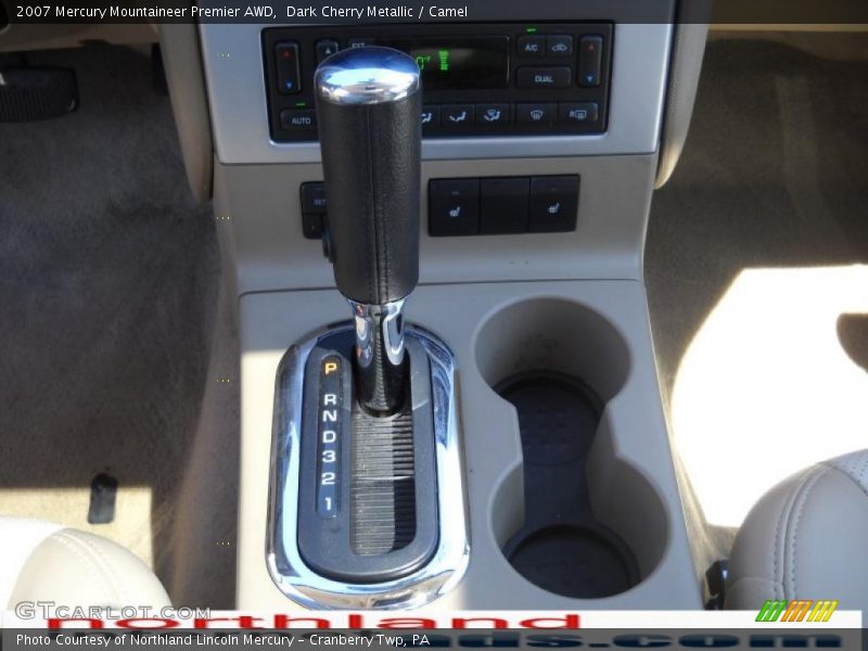 Dark Cherry Metallic / Camel 2007 Mercury Mountaineer Premier AWD