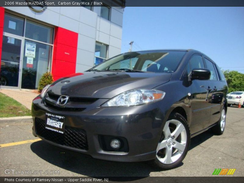 Carbon Gray Mica / Black 2006 Mazda MAZDA5 Sport