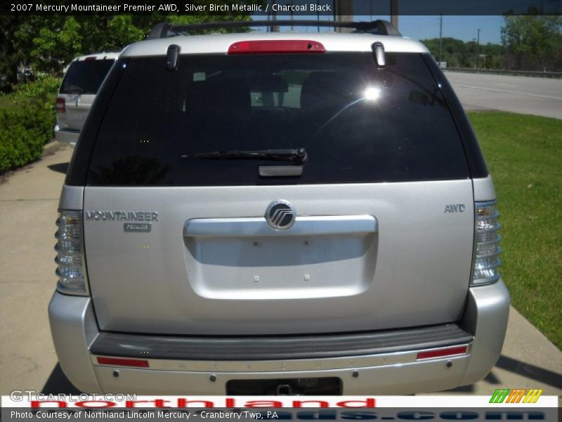 Silver Birch Metallic / Charcoal Black 2007 Mercury Mountaineer Premier AWD