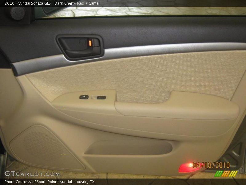 Dark Cherry Red / Camel 2010 Hyundai Sonata GLS