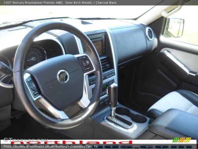 Silver Birch Metallic / Charcoal Black 2007 Mercury Mountaineer Premier AWD