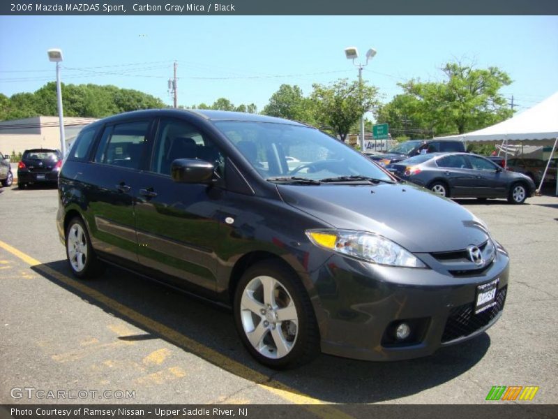 Carbon Gray Mica / Black 2006 Mazda MAZDA5 Sport