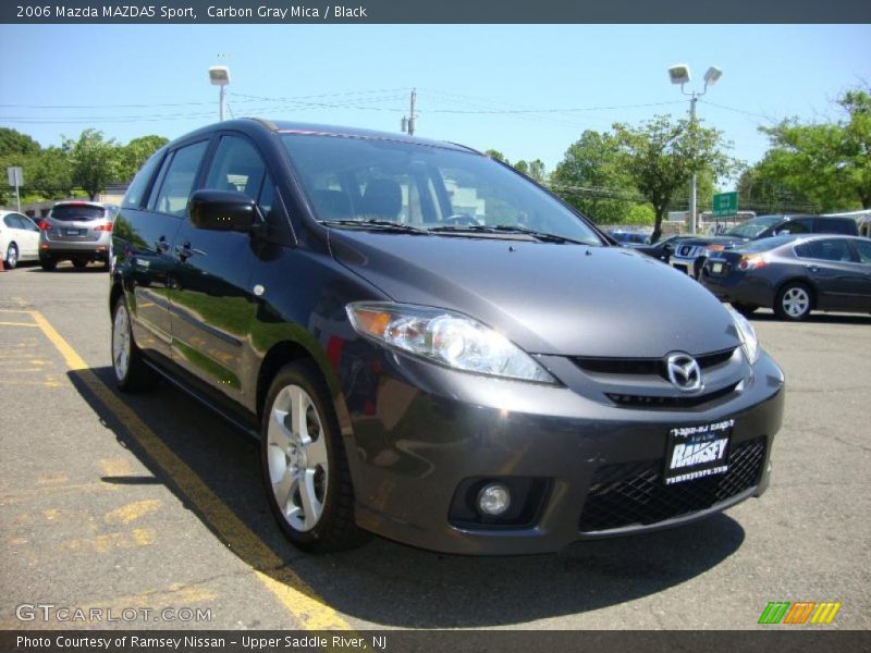 Carbon Gray Mica / Black 2006 Mazda MAZDA5 Sport