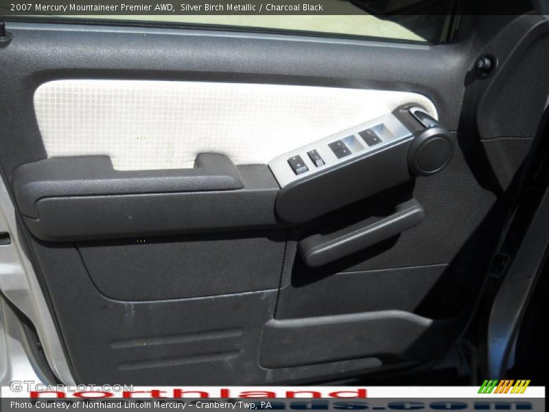 Silver Birch Metallic / Charcoal Black 2007 Mercury Mountaineer Premier AWD