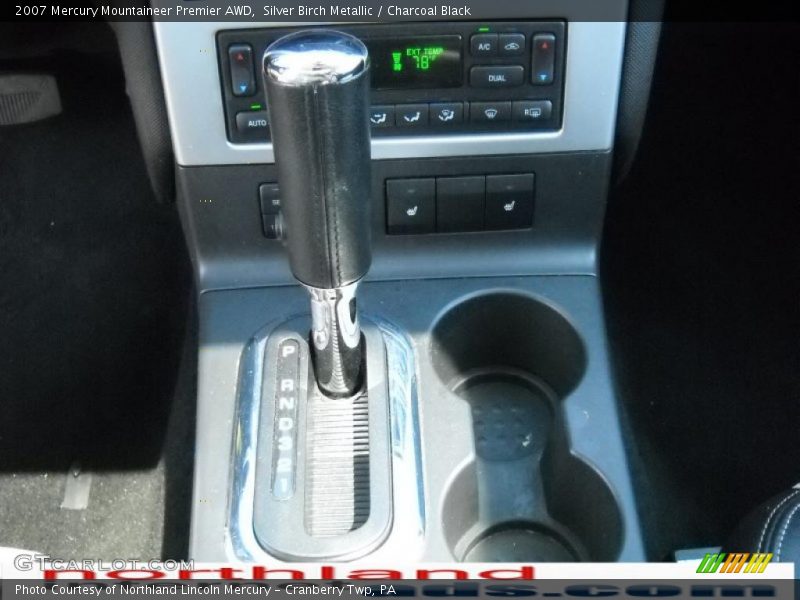 Silver Birch Metallic / Charcoal Black 2007 Mercury Mountaineer Premier AWD