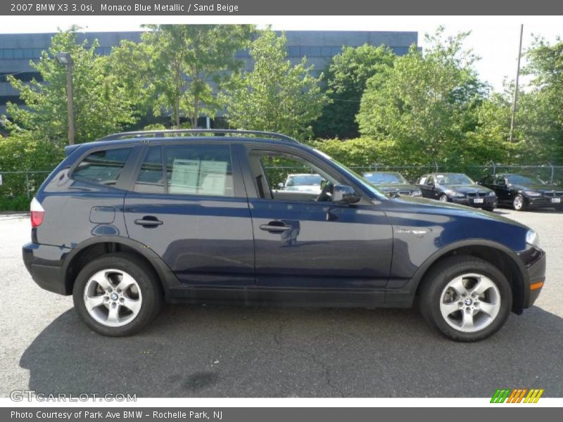 Monaco Blue Metallic / Sand Beige 2007 BMW X3 3.0si