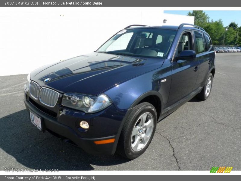 Monaco Blue Metallic / Sand Beige 2007 BMW X3 3.0si