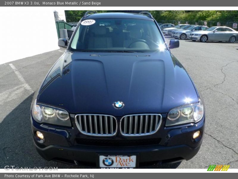 Monaco Blue Metallic / Sand Beige 2007 BMW X3 3.0si