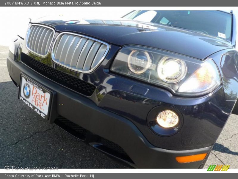 Monaco Blue Metallic / Sand Beige 2007 BMW X3 3.0si