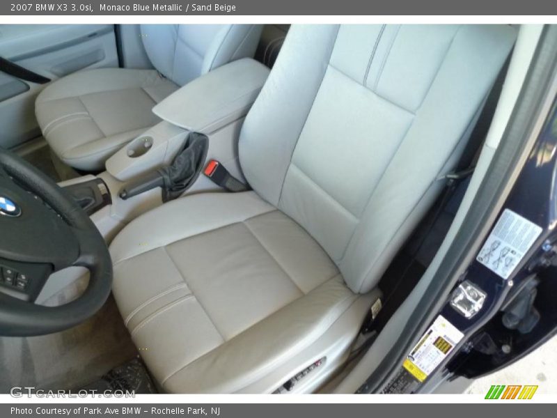 Monaco Blue Metallic / Sand Beige 2007 BMW X3 3.0si