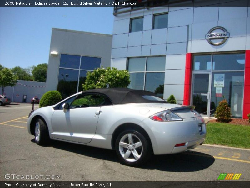 Liquid Silver Metallic / Dark Charcoal 2008 Mitsubishi Eclipse Spyder GS
