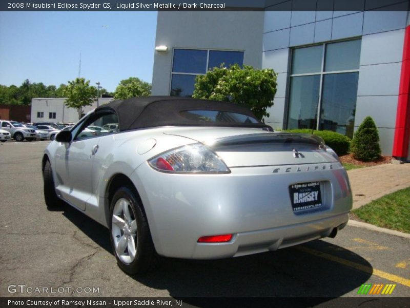 Liquid Silver Metallic / Dark Charcoal 2008 Mitsubishi Eclipse Spyder GS