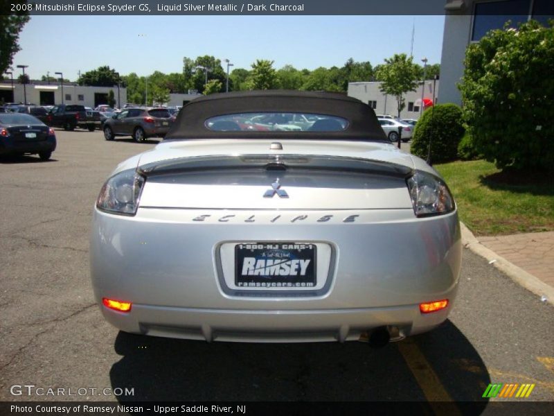 Liquid Silver Metallic / Dark Charcoal 2008 Mitsubishi Eclipse Spyder GS