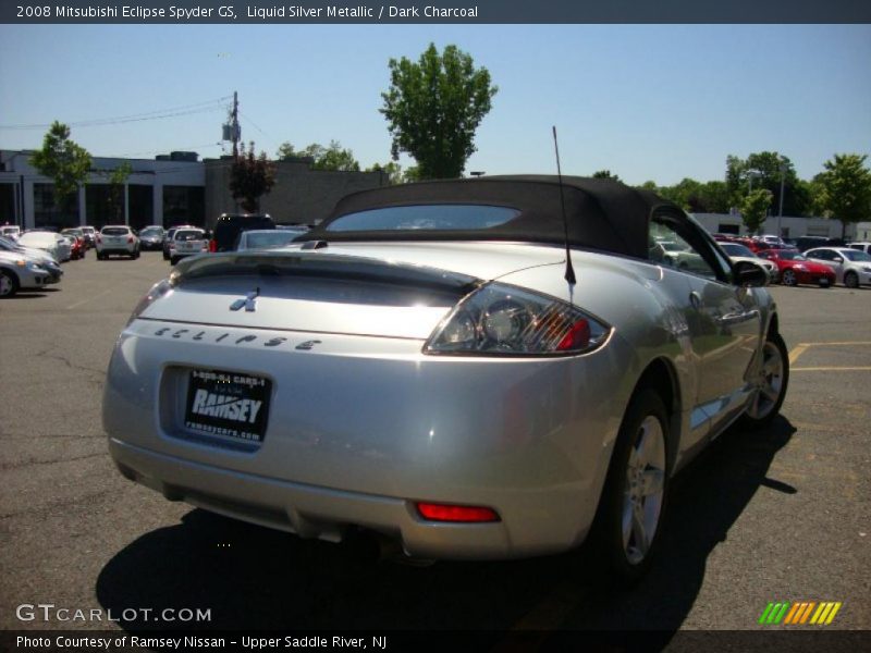 Liquid Silver Metallic / Dark Charcoal 2008 Mitsubishi Eclipse Spyder GS