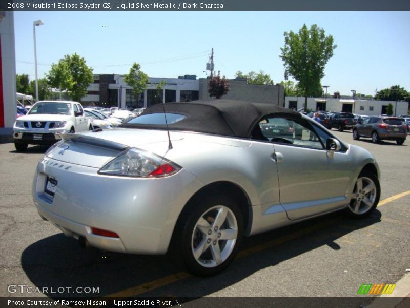Liquid Silver Metallic / Dark Charcoal 2008 Mitsubishi Eclipse Spyder GS
