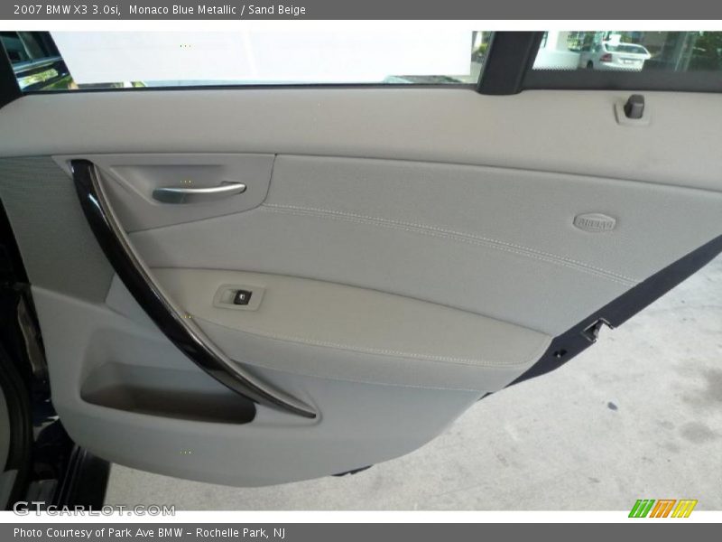 Monaco Blue Metallic / Sand Beige 2007 BMW X3 3.0si