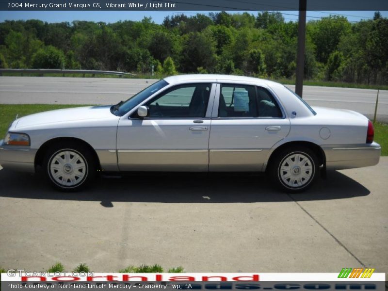 Vibrant White / Light Flint 2004 Mercury Grand Marquis GS