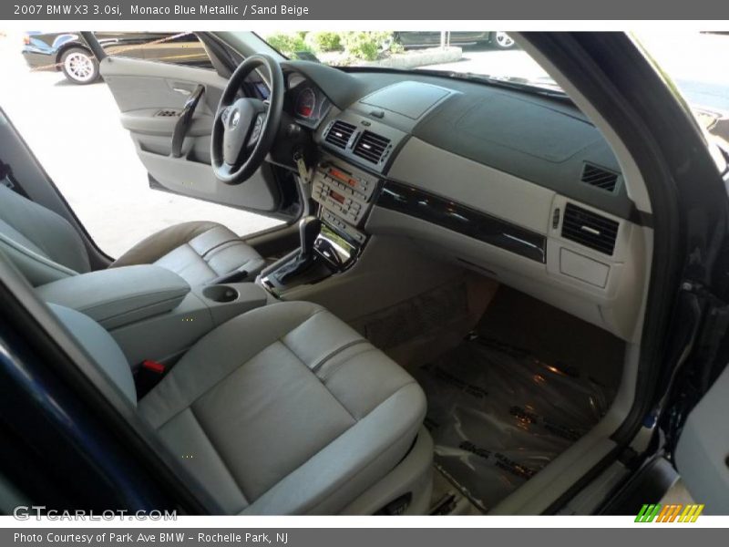 Monaco Blue Metallic / Sand Beige 2007 BMW X3 3.0si