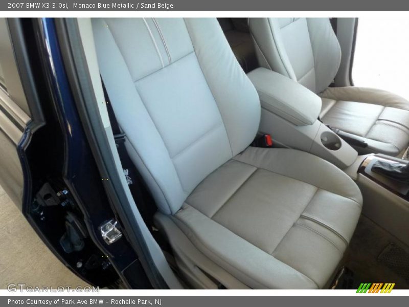 Monaco Blue Metallic / Sand Beige 2007 BMW X3 3.0si