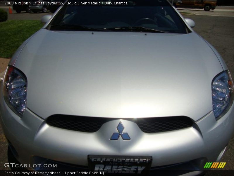 Liquid Silver Metallic / Dark Charcoal 2008 Mitsubishi Eclipse Spyder GS