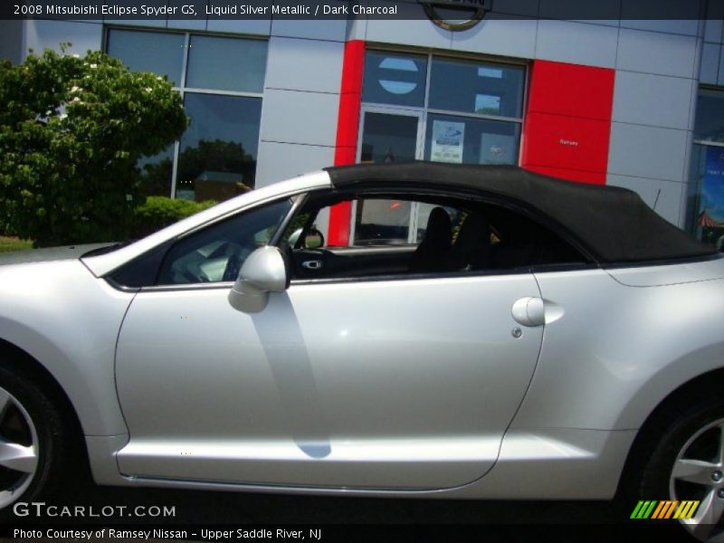 Liquid Silver Metallic / Dark Charcoal 2008 Mitsubishi Eclipse Spyder GS