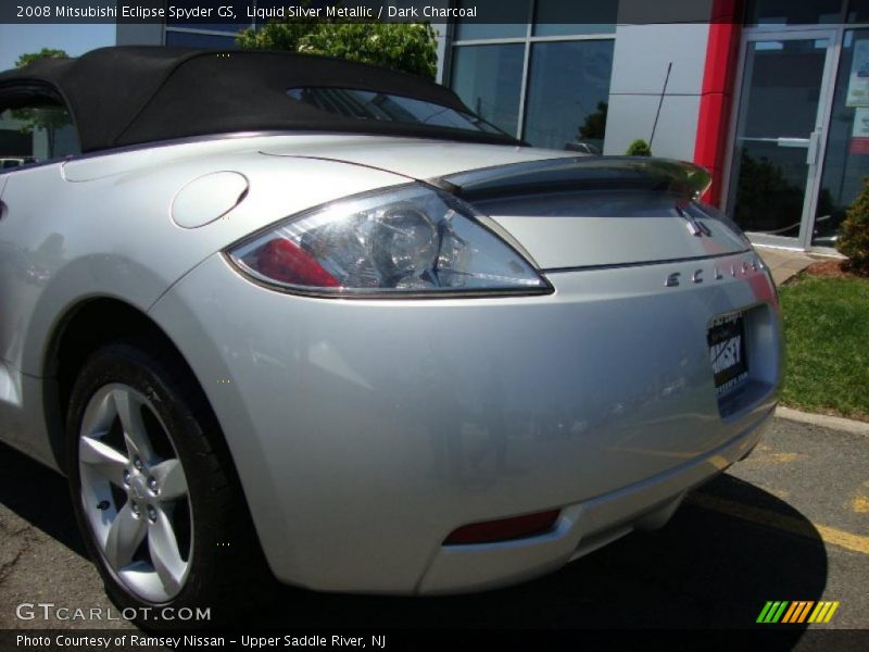 Liquid Silver Metallic / Dark Charcoal 2008 Mitsubishi Eclipse Spyder GS