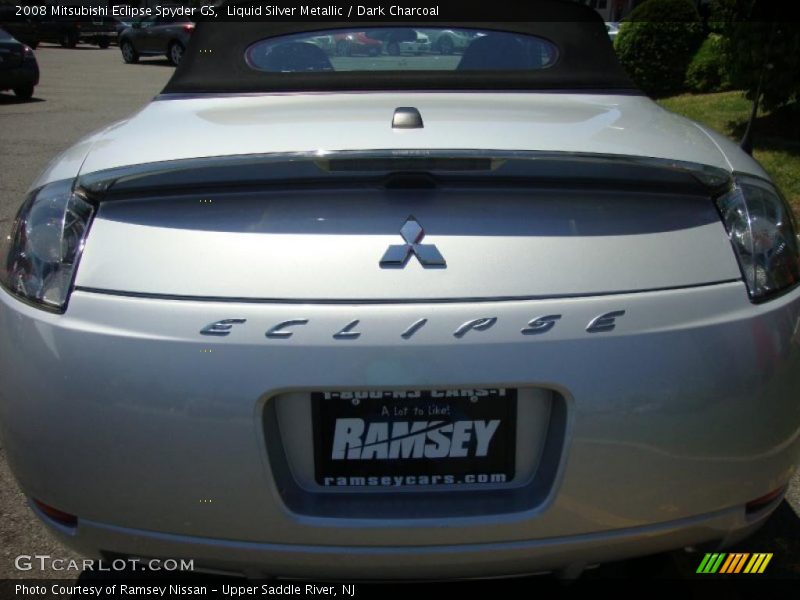 Liquid Silver Metallic / Dark Charcoal 2008 Mitsubishi Eclipse Spyder GS