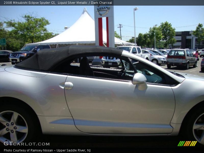 Liquid Silver Metallic / Dark Charcoal 2008 Mitsubishi Eclipse Spyder GS