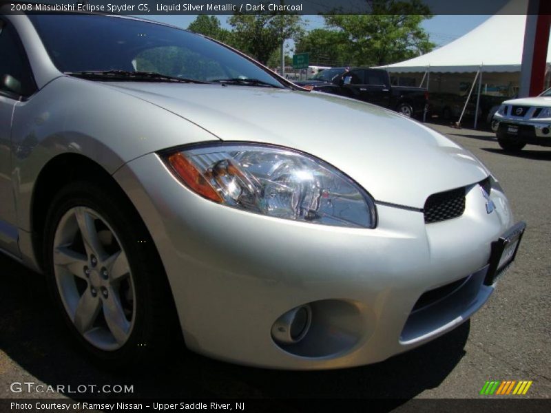 Liquid Silver Metallic / Dark Charcoal 2008 Mitsubishi Eclipse Spyder GS
