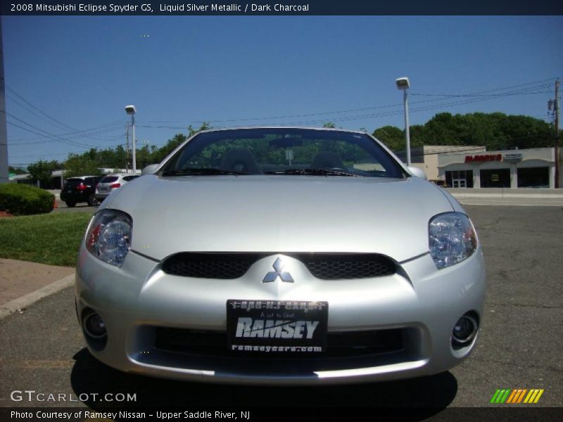 Liquid Silver Metallic / Dark Charcoal 2008 Mitsubishi Eclipse Spyder GS