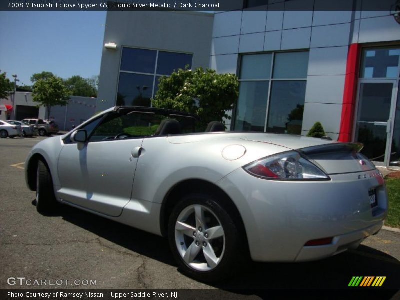 Liquid Silver Metallic / Dark Charcoal 2008 Mitsubishi Eclipse Spyder GS