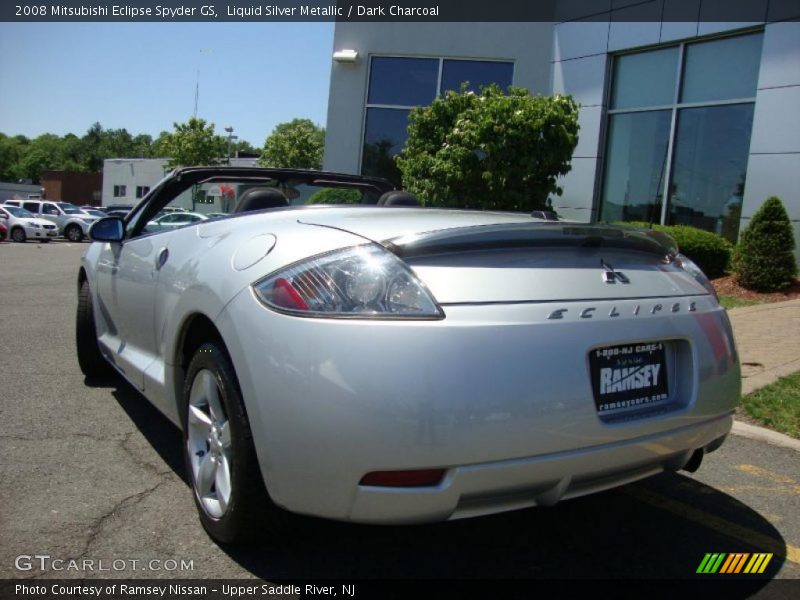 Liquid Silver Metallic / Dark Charcoal 2008 Mitsubishi Eclipse Spyder GS