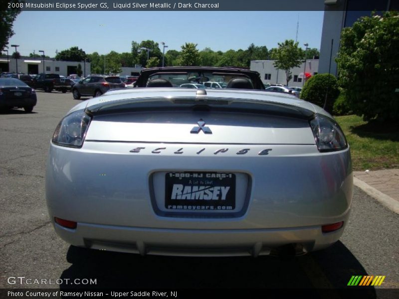 Liquid Silver Metallic / Dark Charcoal 2008 Mitsubishi Eclipse Spyder GS