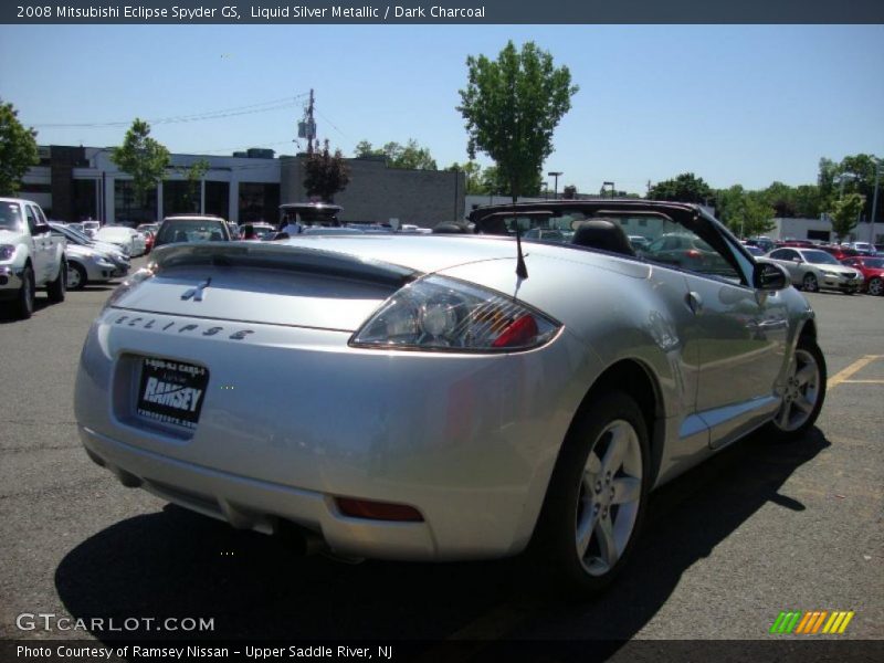 Liquid Silver Metallic / Dark Charcoal 2008 Mitsubishi Eclipse Spyder GS