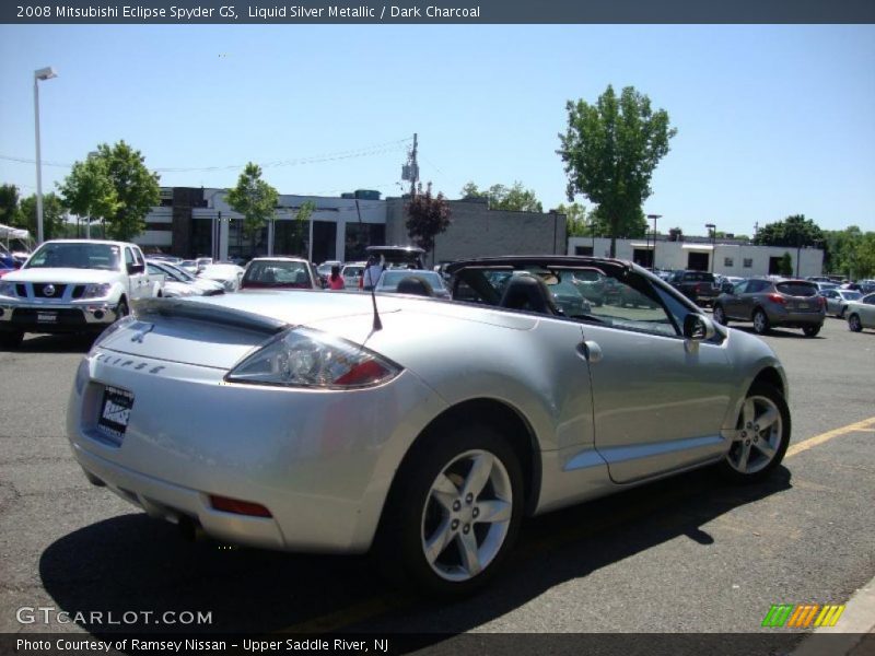 Liquid Silver Metallic / Dark Charcoal 2008 Mitsubishi Eclipse Spyder GS