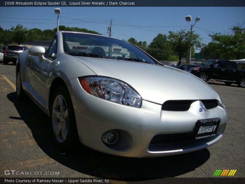 Liquid Silver Metallic / Dark Charcoal 2008 Mitsubishi Eclipse Spyder GS